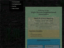 Tablet Screenshot of eightstreets.org